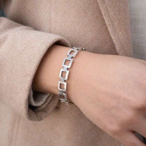 Other - Vintage 925 Sterling Silver Cuff Bracelet Unisex